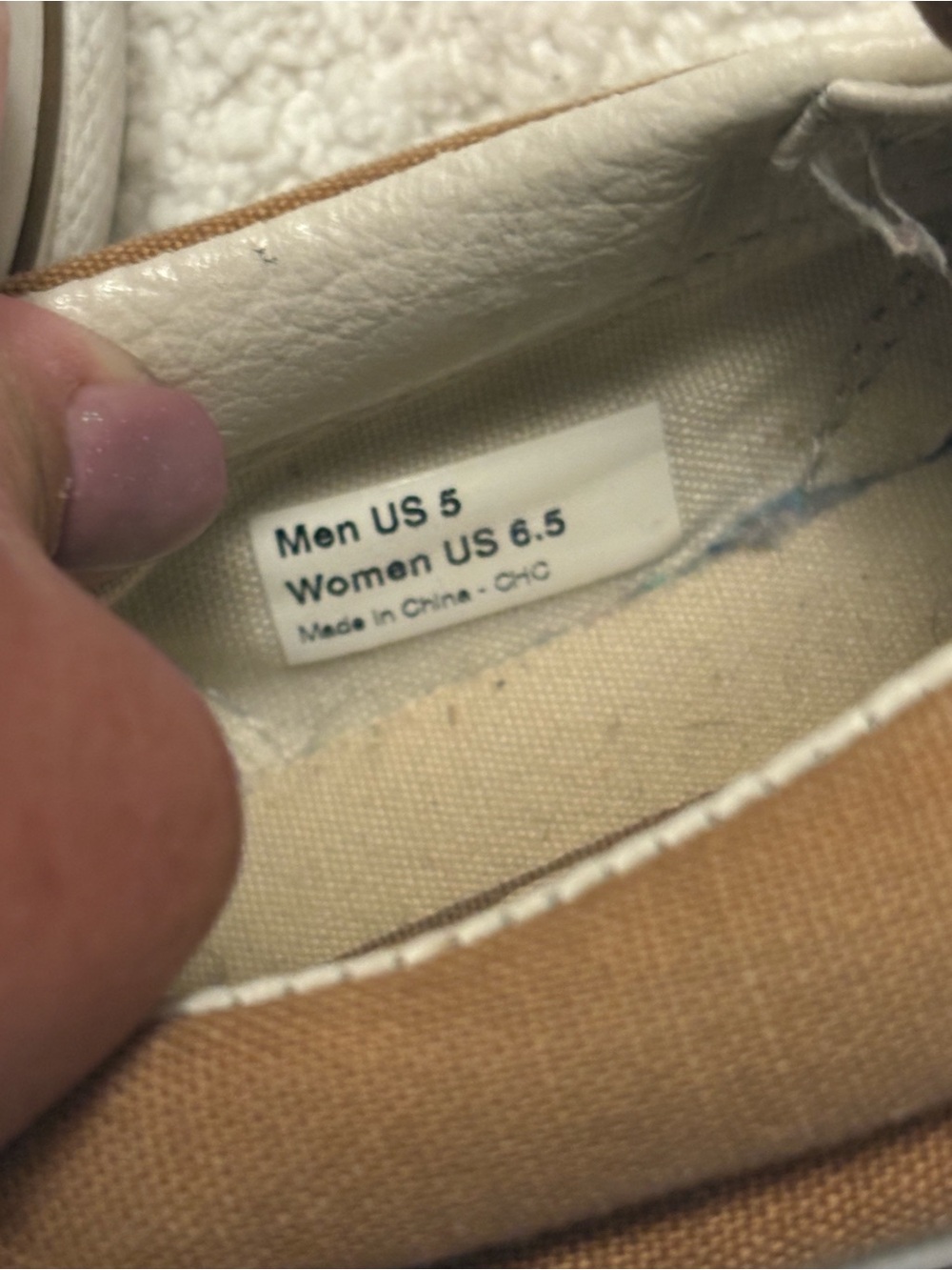Vans Men’s Slip-On Loafers in Tan and Brown Stripes  Men’s Size 5  Womans 6.5 - Picture 3 of 5